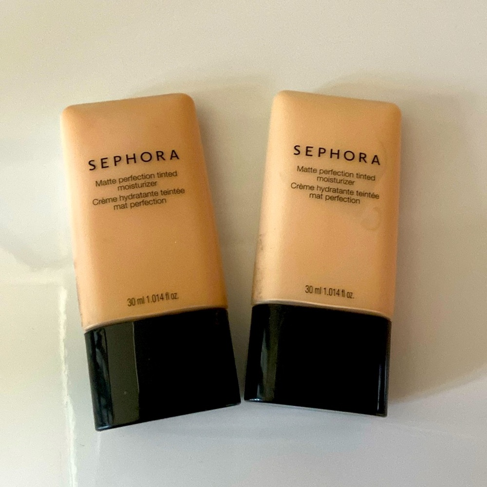 Bundle of two Sephora matte perfection tinted moisturizers